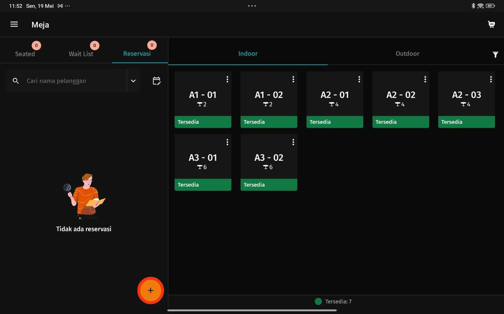 3 Membuat Reservasi pada Accurate POS